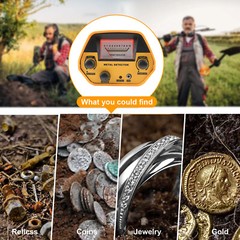 LCD Metal Detector for Adults Professional Gold Detector 10 in IP65 Waterproof