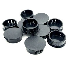 1 1/8″ Auto Truck Bumper Plugs Black Sensor Hole Locking Cover 1 1/4″ Top 4 Pack