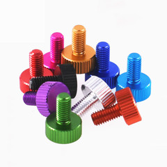 M4 Aluminum Alloy Knurled Thumb Screws Hand Grip Knob Bolts Thread L:8-25mm
