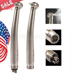 Dental LED High/ Low Speed Handpiece Contra Angle Straight Air Motor 2/4H Push