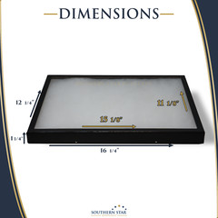 8 Pack of 12 x 16 x 1 1/4 Riker Display Cases Boxes for Collectibles Jewelry