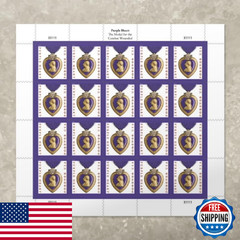 United States Postal Service Purple Heart Medal 2019 2 Sheets Of 20 Patriotic