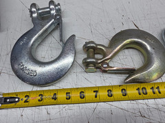 Various Size Clevis Slip Hook with Latch Galvanized Steel Grade 70 Finish Varies