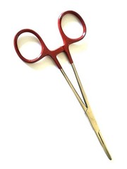 10 pieces Kelly Hemostat Forceps Red 5.5″ Straight Surgical Dental Instruments