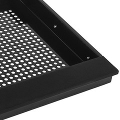 Under Desk Mounted Sliding Drawer Pull Out Tray for 17″ Laptop Metal with Lock