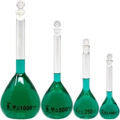 3 Volumetric Flask Sets – 4 Sizes – 100, 250, 500, and 1000ml, Boro Glass