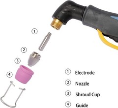 120pcs Plasma Cutter Torch Consumables Kit 60Amp for SG-55, AG-60, WSD-60 CUT50