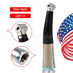 Dental 1:1 Fiber Optic Contra Angle Internal Spray / Diamond Polishing Wheels US