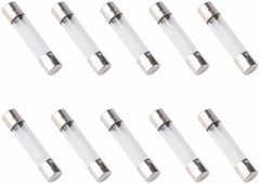 [10x] 10A 250V Fast Blow Fuse Glass Tube Fuse 10 Amp Fuse 6X30mm