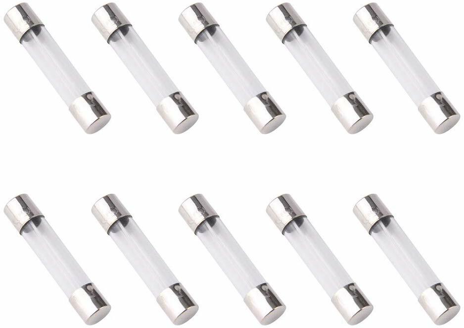 [10x] 1A 250V Fast Blow Fuse Glass Tube Fuse 1 Amp Fuse 6X30mm
