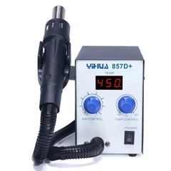 YIHUA 857D+ Hot Air Rework Station Blower Heat Station SMD BGA Desoldering Tool