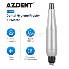 AZDENT Dental Wireless Hygiene Prophy Handpiece 4 Holes 360° Swivel