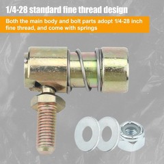 Throttle Disconnect, Quick Release Ball Joint, 1/4-28 in Female Thread, with Spr
