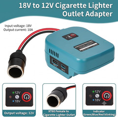 18V to 12V Step-Down Adapter for Makita 18V Battery Power Converter Wheel, DC 12