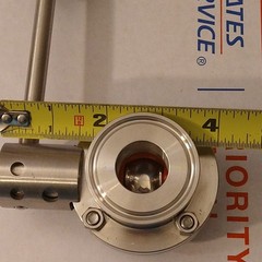 1” Sanitary Butterfly Valve with Pull Handle Stainless Steel