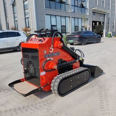 2024 NEW Mini Skid Steer Track Loader 23HP Gas EPA B&S Engine Electric Start