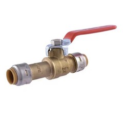 Sharkbite MAX 24735, 1/2-in. x 1/2-in. Push-go-Connect Slip Ball Valve