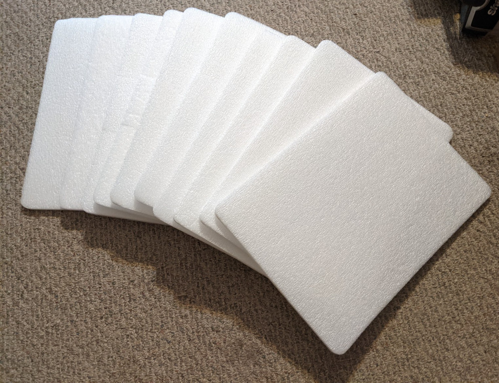 10Pcs 18.5×13.5×0.5 Polyethylene Foam Sheets Packing Cushion Pads for Shipping