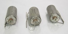 Vintage GE Company .1 uf 400 DC Model 41F492DA1 Capacitor Lot of 3 Surplus