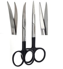 2 pcs SuperCut Iris Scissors 4.5″ Curved & Straight German Stainless Steel CE