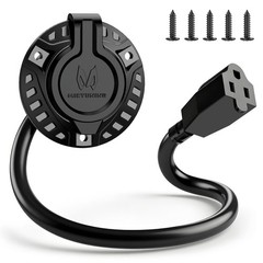 MICTUNING 15 Amp RV Power Connection Kit Includes Inlet & 18 Inch Cable New