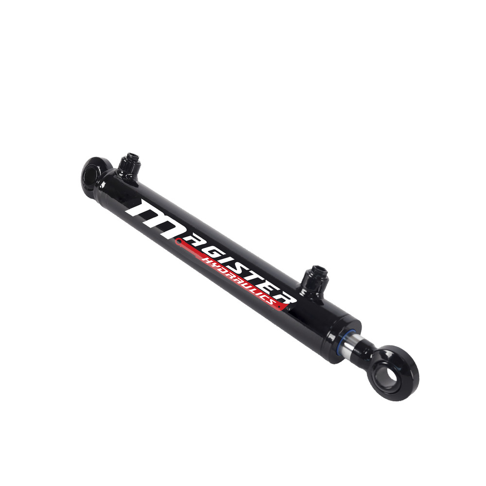 Hydraulic Cylinder Welded Double Acting 1.5″ Bore 12″ Stroke Swivel Ball/Eye