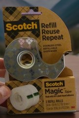 Scotch Stainless Steel Magic Plant Based Tape Dispenser with Refill 0.75 in. …