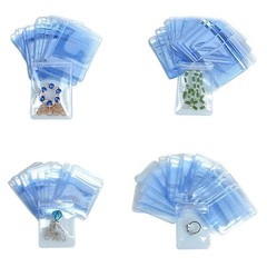 MITOB Self Seal Plastic Bags Zipper Lock Clear PVC Jewelry Packing Storage Bag