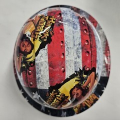 full brim hard hat custom hydro dipped IN HAWK TUAH SPIT ON THAT THANG USA ED