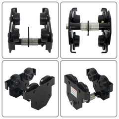 1100lb/0.5t I-Beam Trolley Alloy Steel Double Wheel I-Beam Flange Width 55-135mm