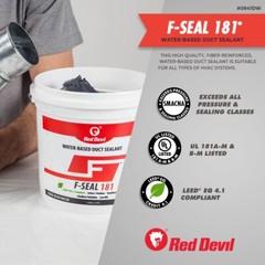 1 Gallon Gray Fiber Reinforced HVAC Duct Sealant UL 181 A M B M Certified