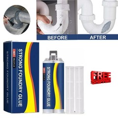 2pcs Strong Foundry Glue,Metal Repair Glue, AB Metal Glue Heary Duty Weld 85ml