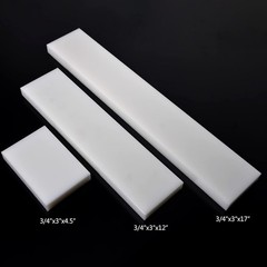 White Polyethylene Block 2x12x3 HDPE DIY