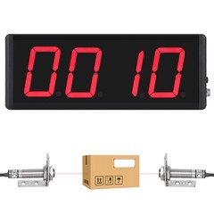 YMJOINMX Digital LED Counter Count Up to 9999 Laser Sensor 4in Digits Counter