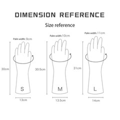 10 Pairs of Pvc Cleaning Gloves Waterproof Wear-Resistant Non-Slip Latex Materia