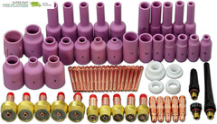 Alumina Nozzle Ceramic Cups Assorted Size Kit Fit QQ300 PTA DB SR WP 17 18 26 TI