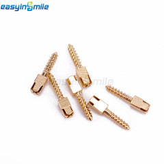 120PCS Dental Screw Post Titanium Kit Gold/Silver Plated Conical Root Canal Pins