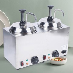 1600W 110V Hot Fudge Nacho Cheese Dispenser Sauce Caramel Melting Warmer Machine