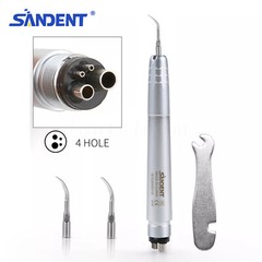 Ultrasonidos Dental Aire Perio Scaler Pieza de Mano Higienista 4 Agujeros +3*Tip