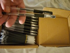 30 Capped Ball Point Pens With 30 Refills