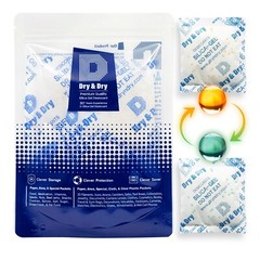 50 gram X 24 PK “Dry & Dry” Food Grade Orange Indicating Silica Gel Packets