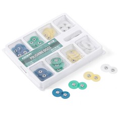 AZDENT Dental finishing and polishing CA 2.35mm Discs Coarse Medium Fine mandrel