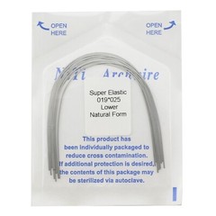 100PCS Dental Orthodontic Niti Arch Wire Natural Round Rectangular 19×25 16×22