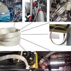 EMI RFI ESD Shielding Wire Sheathing Cable Sleeve Metal Mesh 19’&50′ Length Lot