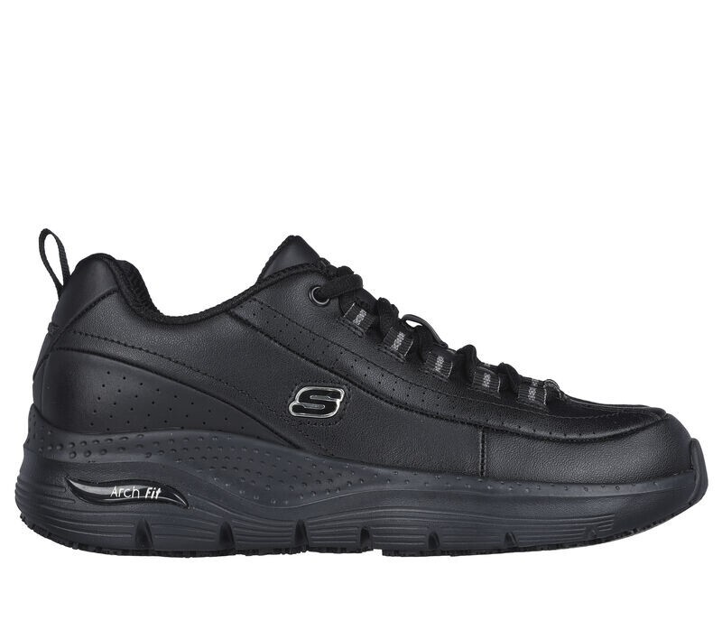 New Women’s Black Skechers SR Arch Fit Trickell II Model #108053/BLK Size 7.5