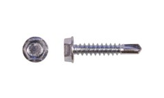 Hex Washer Head #10 x 1-1/4″ Zinc TEK Self Drilling Sheet Metal Screws 4000 Qty