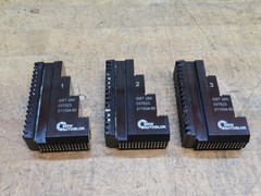 Set of 3 SMW AUTOBLOK GST 260 quick change monoblock stepped steel hard jaws