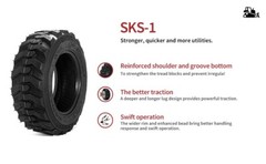 10×16.5 Skid Steer Tire 12PR Heavy Duty 10-16.5 Industrial Tire for Bobcat