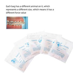 10 Packs Dental Orthodontic Brackets Roth MBT.022 /5000Pcs Elastics Rubber Bands