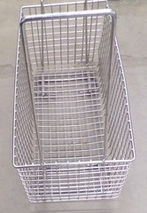 UNKNOWN BRAND DEEP FRYER BASKET, 22” X 10 5/8” X 11”